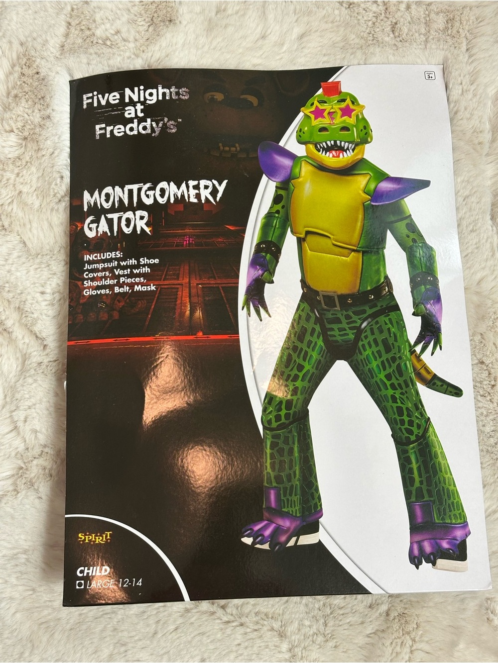 Spirit Five Nights at Freddy’s Montgomery Gator Costume.. Youth Large 12-14